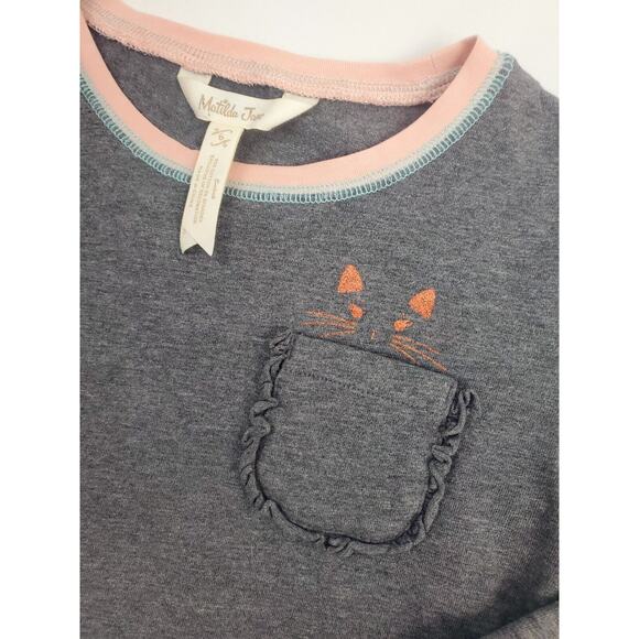 Matilda Jane Top 6 Just Imagine Holly Ween Halloween Graphic Tee Cat Girls Size - Picture 2 of 5